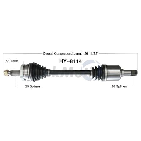 Surtrack Axle Cv Axle Shaft, Hy-8114 HY-8114